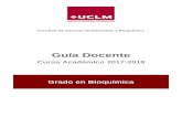 Guía Docente - Universidad de Castilla - La Mancha · 13300 Fundamentos de biología celular FB 6 1 Carolina Escobar Lucas 13301 Física FB 6 1 José Miguel Colino García 13302