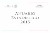 Anuario estadístico 2015 - inaes.gob.mx · Durante el ejercicio fiscal 2015 se otorgaron un total de 138 apoyos orientados al fortalecimiento, consolidación e integración de 125