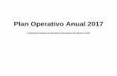 Plan Operativo Anual 2017 - cedhnl.org.mx · El Plan Operativo Anual 2017, es un documento que surge como resultado del análisis emprendido a través del Plan de Desarrollo Institucional