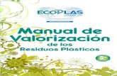 MANUAL DE - ecoplas.org.ar · de gaseosa, agua mineral, envases de alimentos sólidos, botellas de productos de limpieza del hogar, etc. Estos artículos están fabricados con plásticos