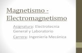 Asignatura: Electrotecnia General y Laboratorio Carrera ...ecaths1.s3.amazonaws.com/elegenylab/1470635426.Magnetismo... · AMPERE desarrolló la ley de circuitos de Ampere Posteriormente,
