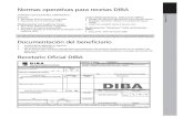 Normas operativas para recetas DIBA · quier otra persona con la documentación indicada anteriormente del beneﬁ ciario y su propio documento ... un segundo recetario según normas