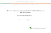Evolución de la agricultura familiar en El Salvador · Participación del ingreso por AF en el total del ingreso ... mediante el mejoramiento ... de la agricultura familiar en la