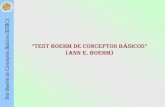 “TEST BOEHM DE CONCEPTOS BÁSICOS” (Ann E. Boehm) Boehm.pdf · “TEST BOEHM DE CONCEPTOS BÁSICOS” (Ann E. Boehm) Finalidad Apreciar el dominio de conceptos fundamentales para