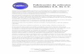 Fabricación de artículos inoxidables S.A. De C.V. · 2013-02-25 · como el Código ASME Sección VIII Div. 1, American Petroleum Institute (API), American Water Works Association