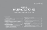 KROME Guía de inicio rápido - importmusicuruguay.com · •Guía de inicio rápido (impresa en PDF) ... generar riffs de guitarra o de bajo así como ... para crear pads, sonidos
