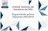 Comité Sistema de Gerencia del PDI · Comité Sistema de Gerencia del PDI. ... Descripción de la Tarea Responsables Fecha de entrega ... 28 80.0% 2 5.7% 5 14.3% Impacto Regional