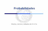 Probabilidades - estadisticaburdisso2015.files.wordpress.com · cálculo de probabilidades a las estadísticas recopiladas y abre un abanico de posibilidades. • Rápidamente las