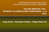 TALLER VERTICAL KTD TEORÍAS Y PLANIFICACIÓN …blogs.unlp.edu.ar/planificacionktd/.../04/Clase-Inaugural-KTD-2014.pdf · Teorías Territoriales MÓDULO 1 (8 clases) La Producción