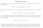 Integrales de Líneafisica-mecatronica.net/avec/05A-Integrales-de-linea.pdf · Para el tramo de la segunda linea , cualquier punto definido sobre dicha línea está dado por el ...