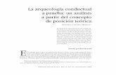 La arqueología conductual a prueba: un análisis a partir ...dimensionantropologica.inah.gob.mx/wp-content/uploads/01Dimen37.pdf · La arqueología conductual a prueba: un análisis