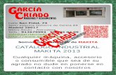 CATÁLOGO INDUSTRIAL MAKITA 2013 - garciacriado.es · zar actualmente, mientras avanza en el desarrollo tecnoló - gico en productos de nueva generación. ... Fijación de placas