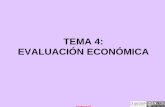 TEMA 4: EVALUACIÓN ECONÓMICA - Campus Virtual ULL · GesPro -4 [1] TEMA 4: EVALUACIÓN ECONÓMICA. GesPro-4 [2] 4.1 Componentes de la evaluación económica ... conocida la ingeniería