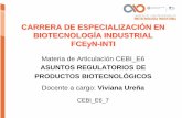 CARRERA DE ESPECIALIZACION EN BIOTECNOLOGIA …biotecnologiaindustrial.fcen.uba.ar/wp-content/uploads/2010/04/... · Ejecutivo Nacional ordenará el texto de dichas normas con anterioridad