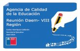 Agencia de Calidad de la Educación Reunión Daem- VIII Región Reunion Daem VIII Concepcion... · • La nueva organización de la Educación Parvularia • Los proyectos de Desarrollo