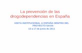 La prevención de las drogodependencias en España · 9.1 Actividades para familias en programas escolares producto alta 9.2 Actividades para familias en riesgo en programas comunitarios