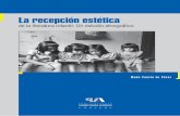 La recepción estética - SERBIULA - Inicio de PVA para libro... · Comisión de Desarrollo del Pregrado (CODEPRE) Hugo Leiva ... te desarrollarse y desenvolverse satisfactoriamente