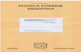 CUADERNOS DE POLITICA EXTERIOR ARGENTINA - … · sumado alumnos de la Maestría en Integración y ... aprobada por resolución 1514 (XV) de la Asamblea ... llamada la Carta Magna
