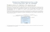 Sistema Bibliotecario y de Información de la UNAM · publicaciones seriadas en SERIUNAM Este documento presenta las reglas utilizadas en el Departamento de Publicaciones Periódicas