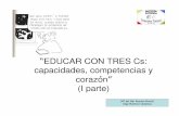 EDUCAR CON TRES Cs: capacidades, competencias y coraz nˇredes.cepcordoba.org/.../content/0/Educar_con_tres_Ces_I_parte_.pdf · del entusiasmo y de la alegría para que todo el rostro