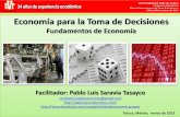 Presentación de PowerPoint - Pablo Saravia Tasayco · satisfacer todas las necesidades del hombre, ... debe resolver de un modo u otro los seis problemas económicos básicos o producir