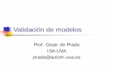 Validación de modelos - isa.cie.uva.esprada/Validacion.pdf · de procesos Obtenidas a partir de un conjunto de hipótesis y suposiciones ... El modelo se obtiene a partir de datos