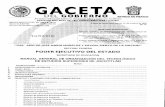 GACETA - ordenjuridico.gob.mx de Mexico... · El Gobierno del Estado de México, sujetándose a los lineamientos que indica el convenio de coordinación citado, realizó las acciones