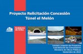 Proyecto Relicitación Concesión Túnel el Melón el Melon relicitacion... · • Mapeo Geológico • Sondajes • Estimaciones de tipo de roca • La estimación del presupuesto