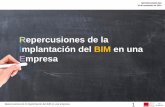 Repercusiones de la Implantación del BIM en una Empresa · Repercusiones de la implantación del BIM en una empresa. 13 . Gastos indirectos . durante ... Es DECISIVO aumentar tiempo