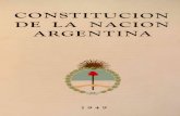 Constitución de la Nación Argentinafama2.us.es/fde/ocr/2006/constitucionArgentina.pdfPRIMERA PARTE PRINCIPIOS FUNDAMENTALES CAPITULO I Forma de gobierno y declaraciones políticas