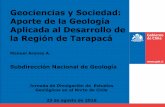 Geociencias y Sociedad: Aporte de la Geología Aplicada al ...sitiohistorico.sernageomin.cl/pdf/mapa-geo/AportesG1.pdf · Mapa metalogénico de la I región de Tarapacá, Escala 1:500.000