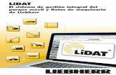 LiDAT - liebherr.com · LiDAT es un sistema de transmisión de datos y de lo- ... Características del LiDAT ... • Planificación eficiente de la intervención del técnico por
