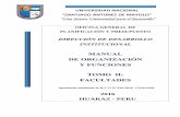 2016 HUARAZ - PERU - unasam.edu.pe · huaraz - peru . mof-unasam oficina general de planificaciÓn y presupuesto- direcciÓn de desarrollo institucional página. 2 dr. julio poterico