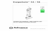 Carpetwin 14 / 18 - Nilfisk · Carpetwin™ 14 / 18 ... * Tenga un cuidado especial cuando aspirar las escaleras. ... Check with a qualified electrician or