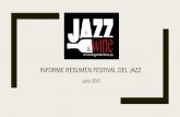 Informe Festival del Jazz - gestionmusic.com · en el último mes Fans ... por eso el alcance orgánico ... como se ha demostrado durante un mes en la campaña de Jazz & Festival