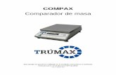 Manual Comparador Trumax Compax - bci.co · Coloque el peso de calibración sobre el platillo cuando "0.0" es estable muestra con el recipiente vacío. Si la diferencia entre ...