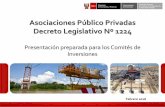 Asociaciones Público Privadas Decreto Legislativo Nº 1224 · Vela por la ejecución y cumplimiento de decisiones de Consejo Directivo y Comités Especiales de PROINVERSIÓN. En