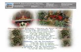Christmas Mass Schedule / Horario de Misas de Navidad Saturday ... · En vez de esto, nuestra preparación para Navidad es, en su mayor parte, un empo para preparar la celebración