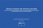 RESULTADOS DE POSTULACIÓN - wapp4.corfo.clwapp4.corfo.cl/milprogramadores/doc/seleccionados_examen.pdf · Moneda 921, Santiago, Chile | 600 586 8000 | POSTULANTES ACEPTADOS Si usted