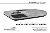 Portable Induction Heater IH 025 VOLCANO - simatec.com · Como se indica en las siguientes normas: Normas armonizadas: EN 55011 EN 60519-3 :1996 ... Desmagnetización automática