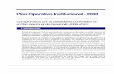Plan Operativo Institucional - 2010 - infocoop.go.cr operativo institucional... · la Zona Sur, para la aplicación de una metodología de asistencia técnica basada en la participación