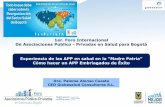 1er. Foro Internacional De Asociaciones Publico - Privadas ... Alonso.pdf · Las 7 IES de la Madre Patria para las APP en el sector salud de Colombia: ... Personal de Enfermería
