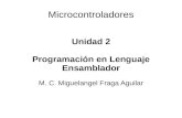 Unidad 2 Programación en Lenguaje Ensambladorsagitario.itmorelia.edu.mx/mfraga/materias/micros/Unidad2.pdf · contador comience en 0 o 1 y se incremente En lenguaje ensamblador es
