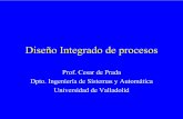 Diseño Integrado de procesos - isa.cie.uva.esprada/disenoIntegrado.pdf · Bibliografía básica Estrategias de Modelado, Simulación y Optimización de Procesos Químicos, L. Puigjaner,