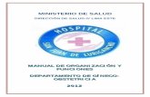 MINISTERIO DE SALUDperu.gob.pe/docs/PLANES/13764/PLAN_13764_MOF_del_Órgano_del... · ministerio de salud direcciÓn de salud iv lima este manual de organizaciÓn y funciones departamento