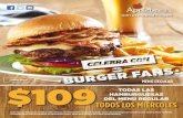 cowboy burger MENÚ REGULAR $109 DEL MENÚ REGULAR ... · el consumo de bebidas alcohÓlicas queda prohibido para menores de 18 aÑos. el consumo en exceso es nocivo para la salud.