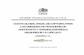 CUUOOTT AA EGG LLOOBBAALL AANNUUAAL DDE … · Se recomienda establecer una Cuota Global Anual de Captura para la III y IV Regiones, año 2011, ascendente a 60.000 t. de anchoveta