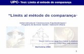 “Límits al mètode de comparança -  · 4 UPC-Tesi: Límits al mètode de comparançaMarc teòric Valor de canvi en consum present 1.-Model VACO 2.-Mètode de comparança 3.-Principi