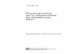 Pressupostos de la Generalitat de Catalunya 2017aplicacions.economia.gencat.cat/wpres/AppPHP/2017/pdf/VOL_P_MEX.pdf · 3.3. Les entitats no majoritàries del sector AP-SEC de la Generalitat