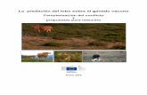 La predación del lobo sobre el ganado vacuno - ec.europa.euec.europa.eu/environment/nature/conservation/species/carnivores/... · BUENAS PRÁCTICAS PARA REDUCIR LA PREDACIÓN DEL
